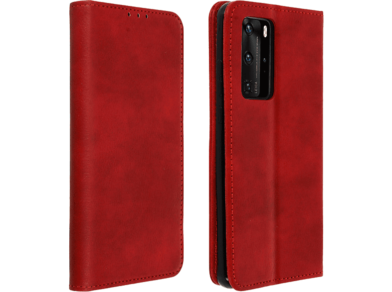 AVIZAR Lenny Series, Bookcover, Huawei, P40 Pro, Rot