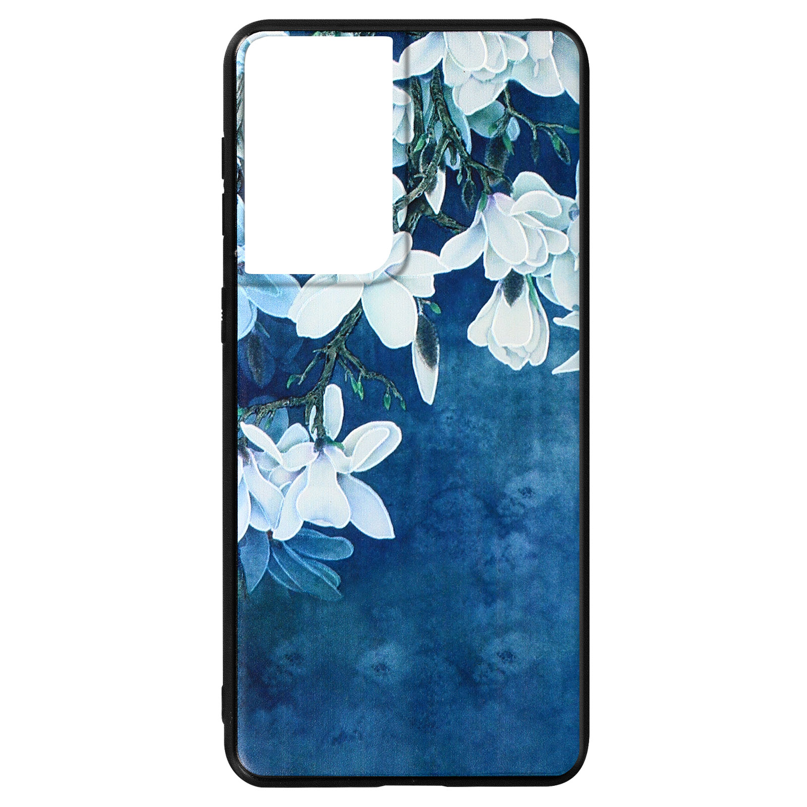 AVIZAR Blumen Series, Backcover, Blau Ultra, S21 Galaxy Samsung