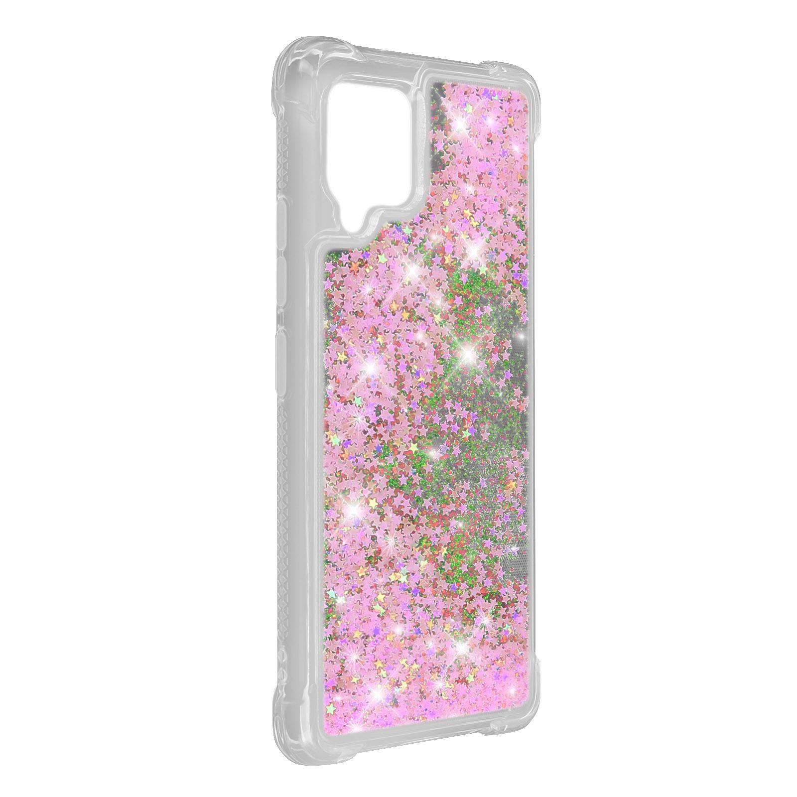 Series, A42, AVIZAR Galaxy Shiny Rosa Backcover, Samsung,