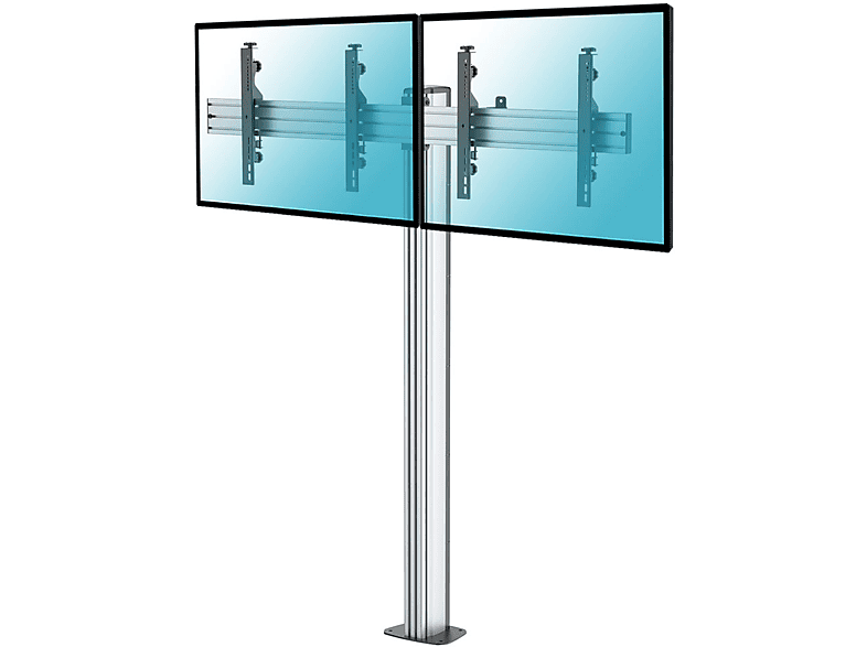 Soporte TV fijo - KIMEX 031-1210K3  Soporte de suelo atornillable para 2 TV 43"-49"