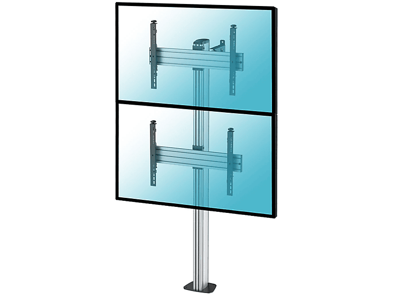 Soporte TV fijo - KIMEX 031-1200K3  Soporte de suelo atornillable para 2 TV 40"-65"