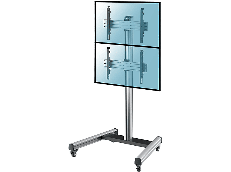 Soporte TV fijo - KIMEX 031-1200K2 Soporte de suelo con ruedas para 2 TV 40"-65"