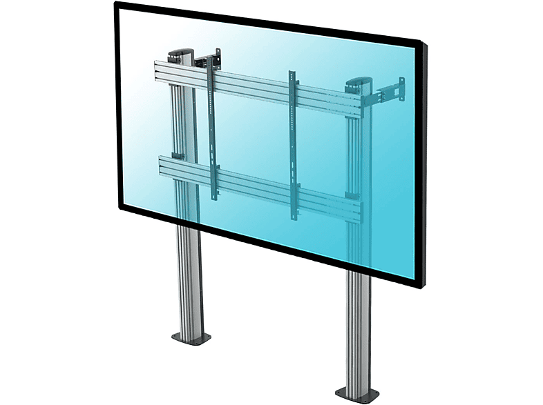 Soporte tv de suelo - KIMEX 031-2100K3 Soporte de suelo atornillable para pantallas de TV 70"-120"