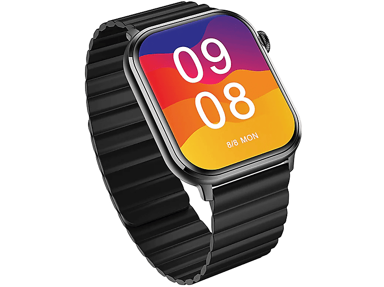 W02 Schwarz Smartwatch Silikon, IMILAB