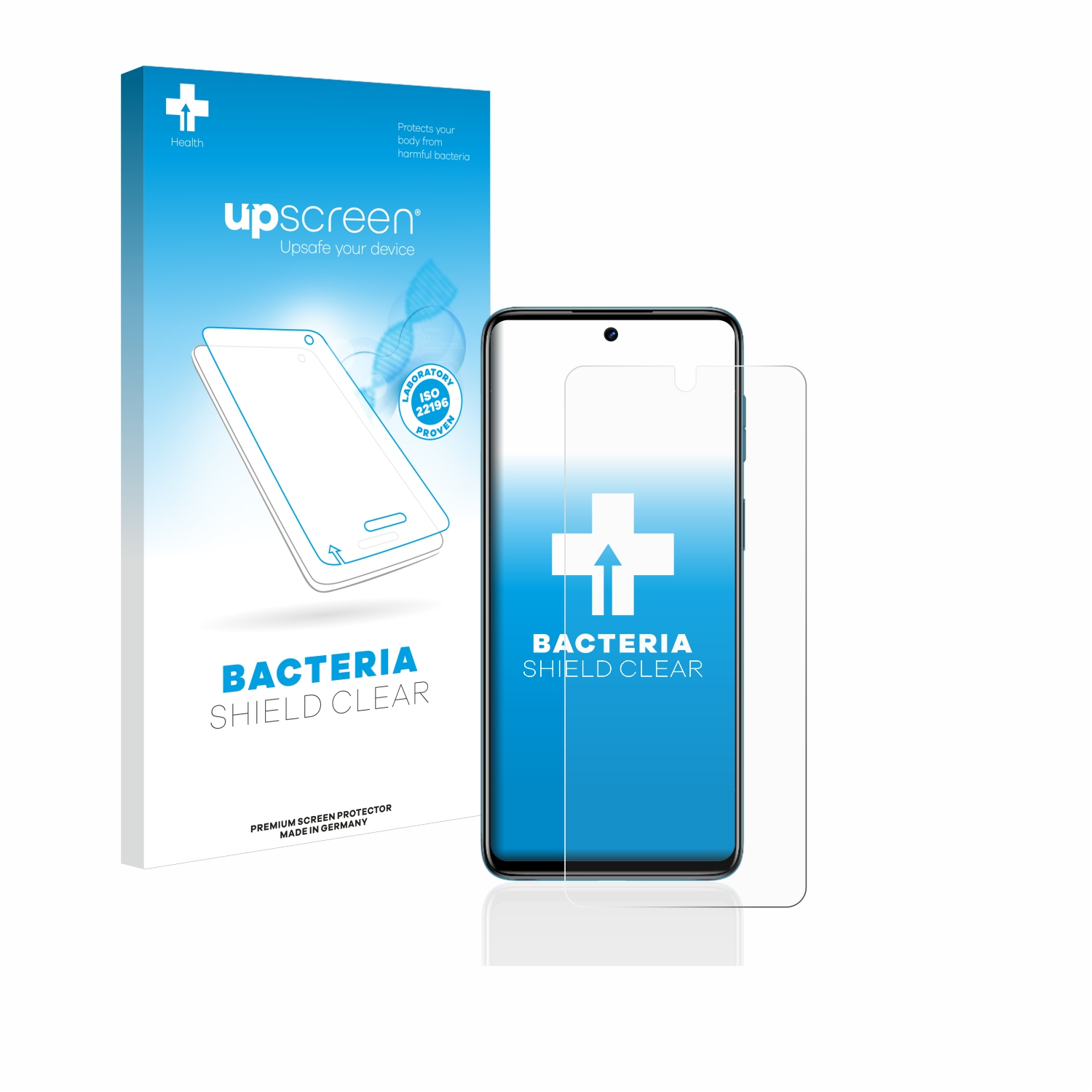 UPSCREEN antibakteriell klare Schutzfolie(für Moto Motorola G42)