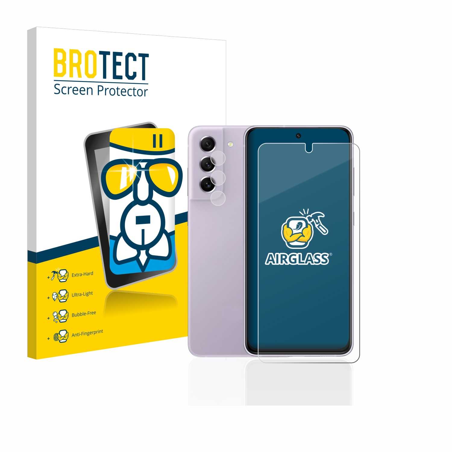 BROTECT Airglass klare Schutzfolie(für Samsung 5G) FE Galaxy S21