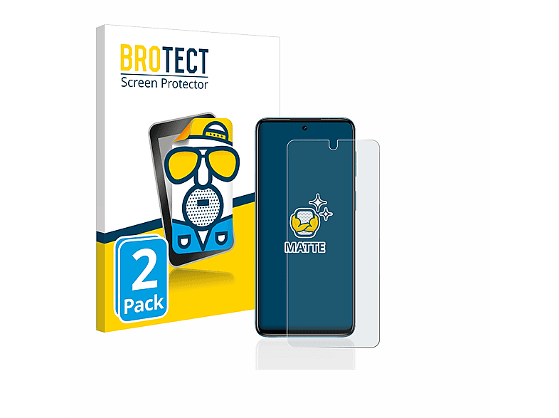 BROTECT 2x matte Schutzfolie(für Motorola Moto G42)