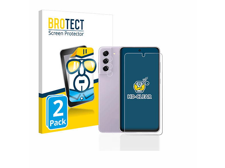 BROTECT 2x klare Schutzfolie(für Samsung Galaxy S21 FE 5G)