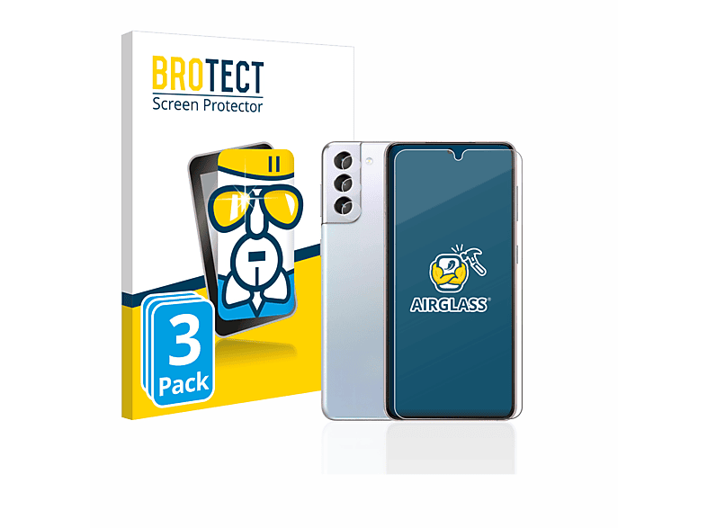 BROTECT 3x Airglass klare Schutzfolie(für Samsung Galaxy S21 5G) | Displayschutzfolien & Gläser