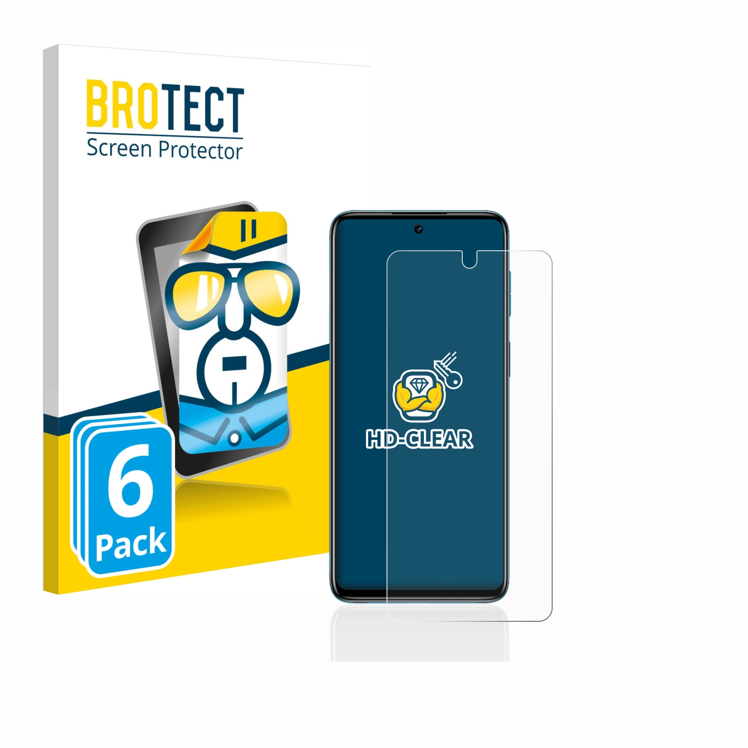 Motorola BROTECT klare Moto G42) Schutzfolie(für 6x