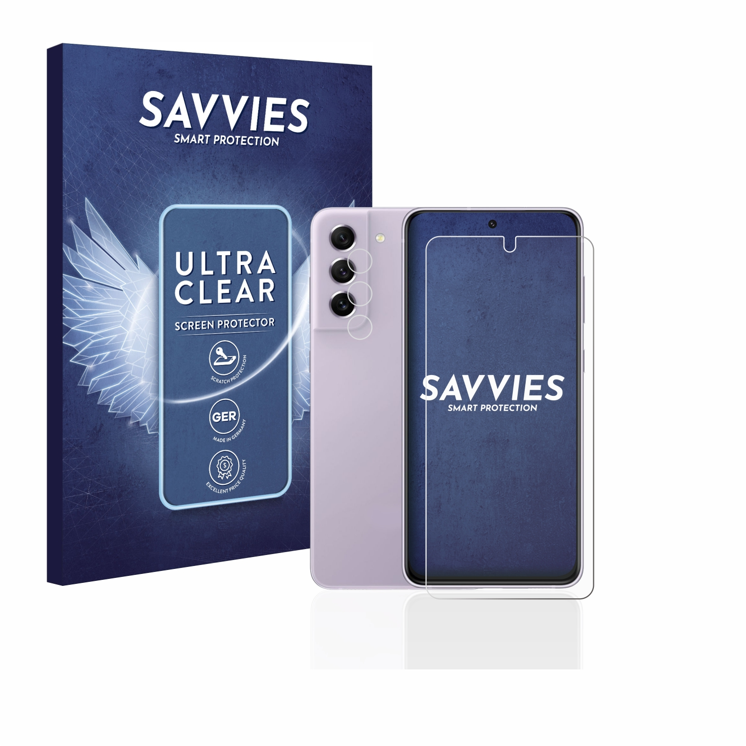 SAVVIES 18x klare 5G) FE Galaxy Samsung S21 Schutzfolie(für