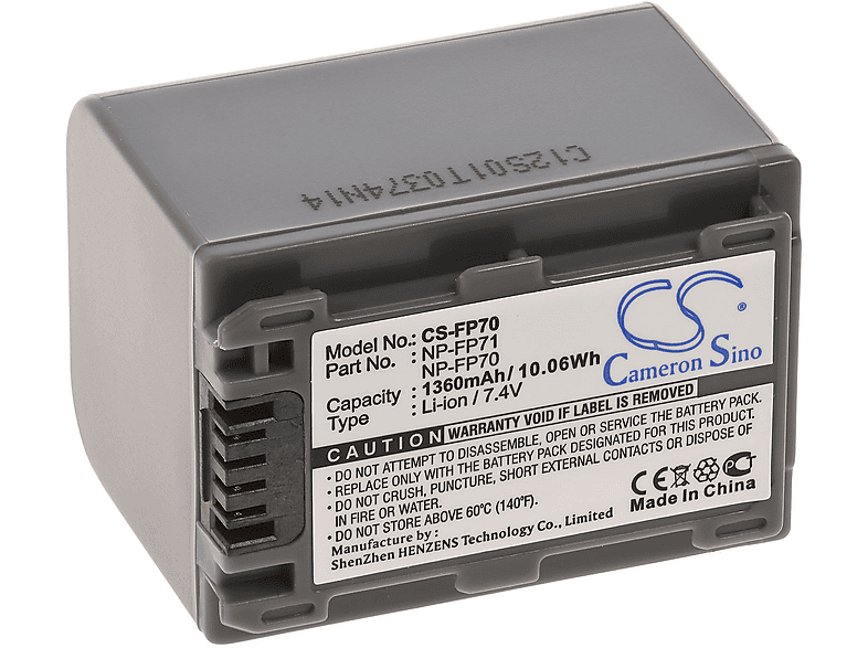 Batteria per Sony Handycam DCR-SR62E | T6 Power Li-Ion 1030mAh