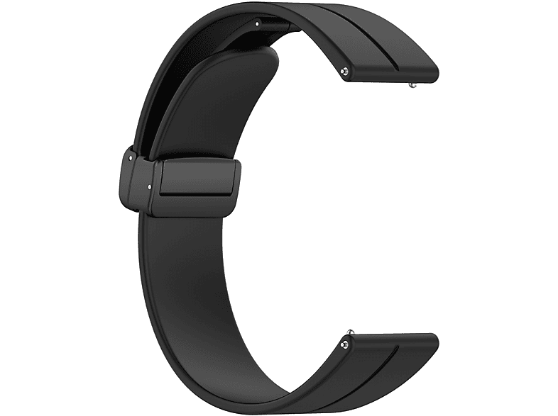 INF Armband magnetische schnalle silikon, Ersatzarmband, Samsung, Galaxy Watch 3 45 mm/Gear S3 Classic, Schwarz