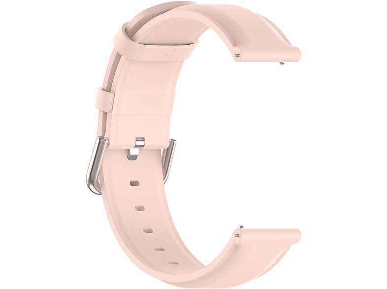 INF Uhrenarmband Echtes Leder, Ersatzarmband, Samsung, Galaxy Watch 5/5 Pro/4/4 Classic/3 41 mm, Rosa