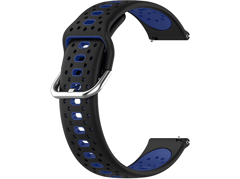 INF Silikonarmband 20 Watch / Samsung 5 für Galaxy / Ersatzarmband, / Garmin, pro, Dunkelblau 5 Watch mm Huawei Samsung