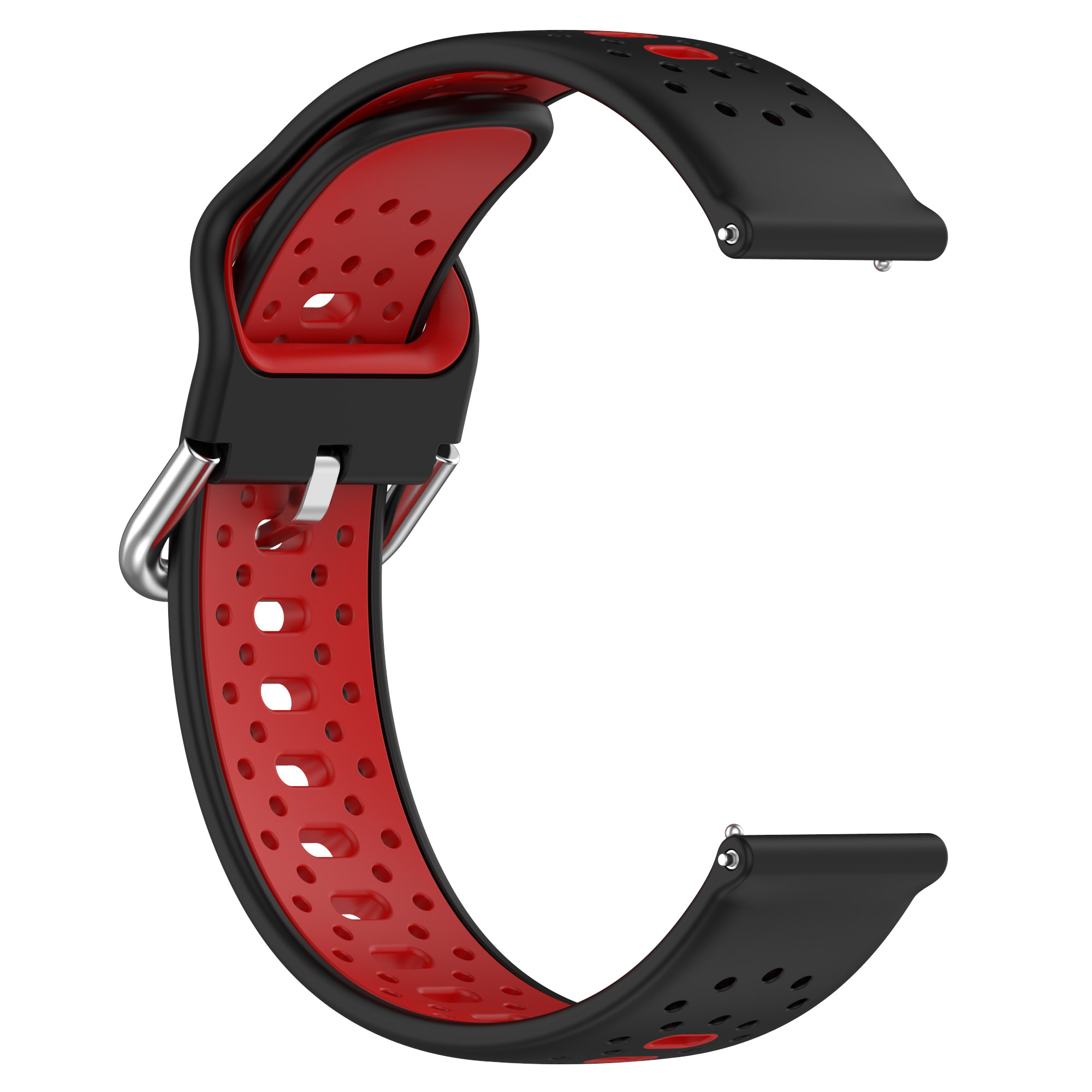 / Galaxy Huawei Ersatzarmband, Garmin, 5 5 INF Watch Watch 20 Samsung Rot / für pro, mm Silikonarmband / Samsung,