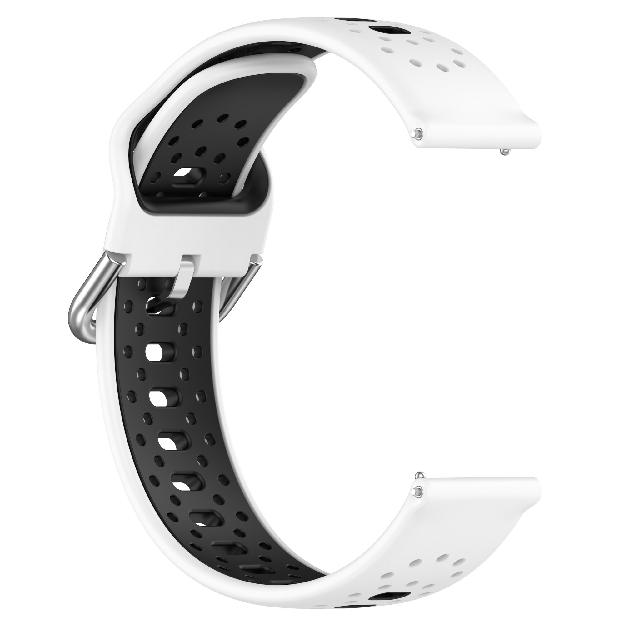 INF Silikonarmband Samsung, Galaxy / 5 / Samsung / 20 Huawei mm für Garmin, Ersatzarmband, Weiß Watch Watch pro, 5