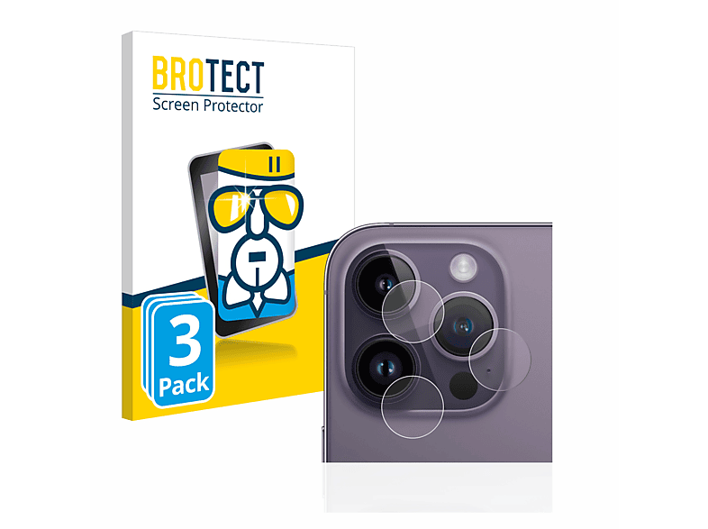 BROTECT 3x Airglass klare Schutzfolie(für Pro) iPhone Apple 14