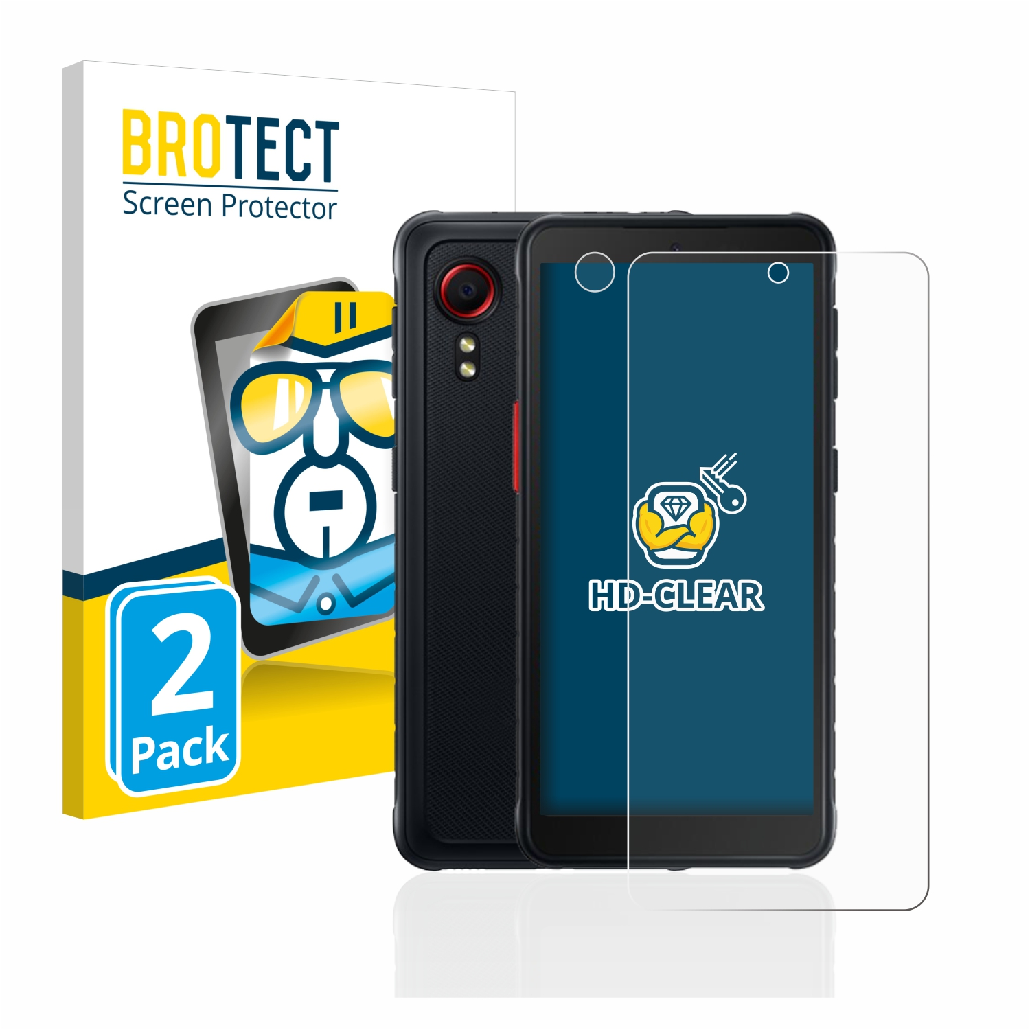 BROTECT 2x Galaxy Schutzfolie(für 5) XCover Samsung klare