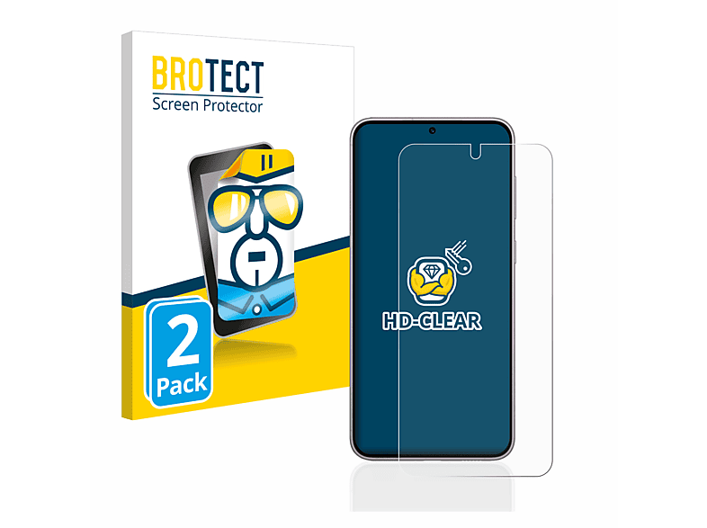 2x Schutzfolie(für BROTECT Galaxy klare Samsung S23)