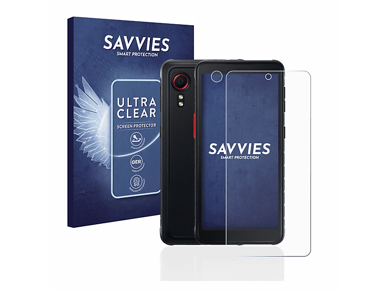 18x Galaxy klare Schutzfolie(für 5) SAVVIES Samsung XCover