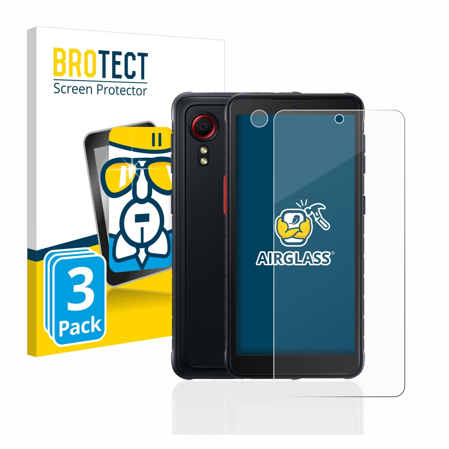 BROTECT 3x Airglass Samsung 5) Schutzfolie(für klare XCover Galaxy