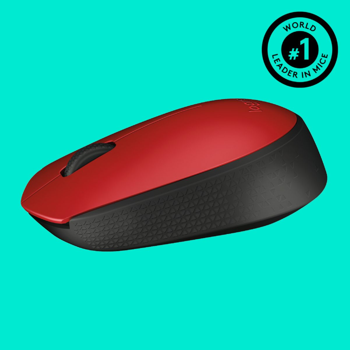 LOGITECH 910-004641 MOUSE Schwarz/Rot Funkmaus, M171 RED WRLS