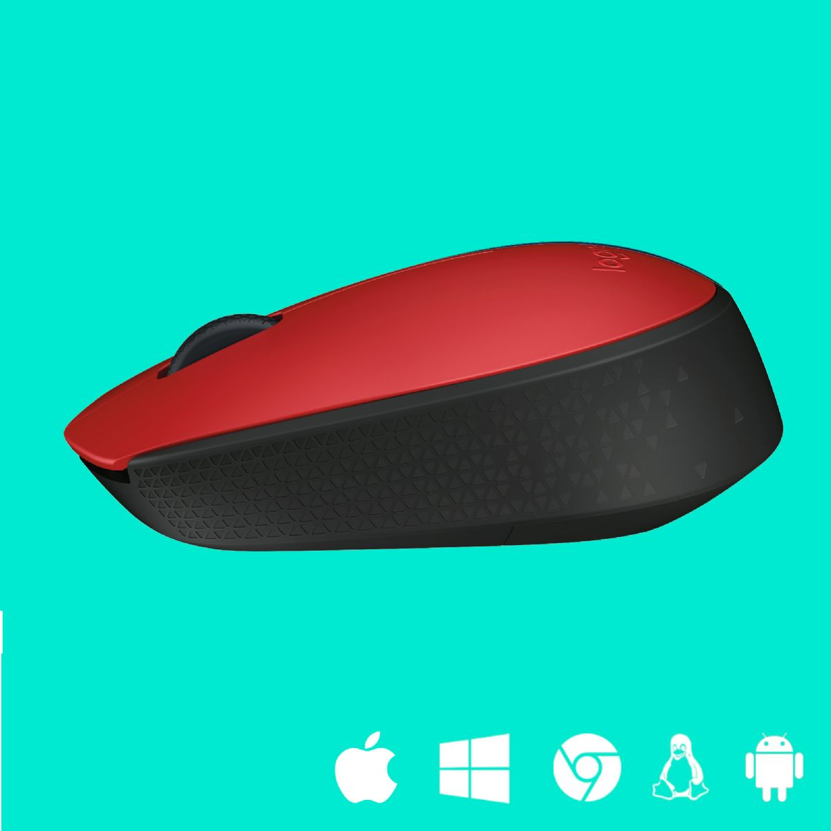 Funkmaus, M171 RED 910-004641 WRLS Schwarz/Rot MOUSE LOGITECH