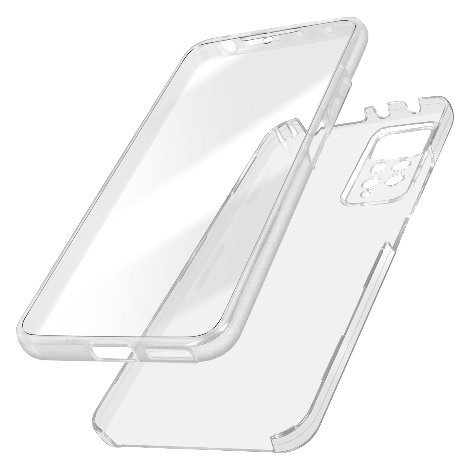 Note Series, Full Transparent Redmi Vorder- Rückseite Pro Xiaomi, 5G, Schutzhülle, Cover Full AVIZAR 11 Cover,