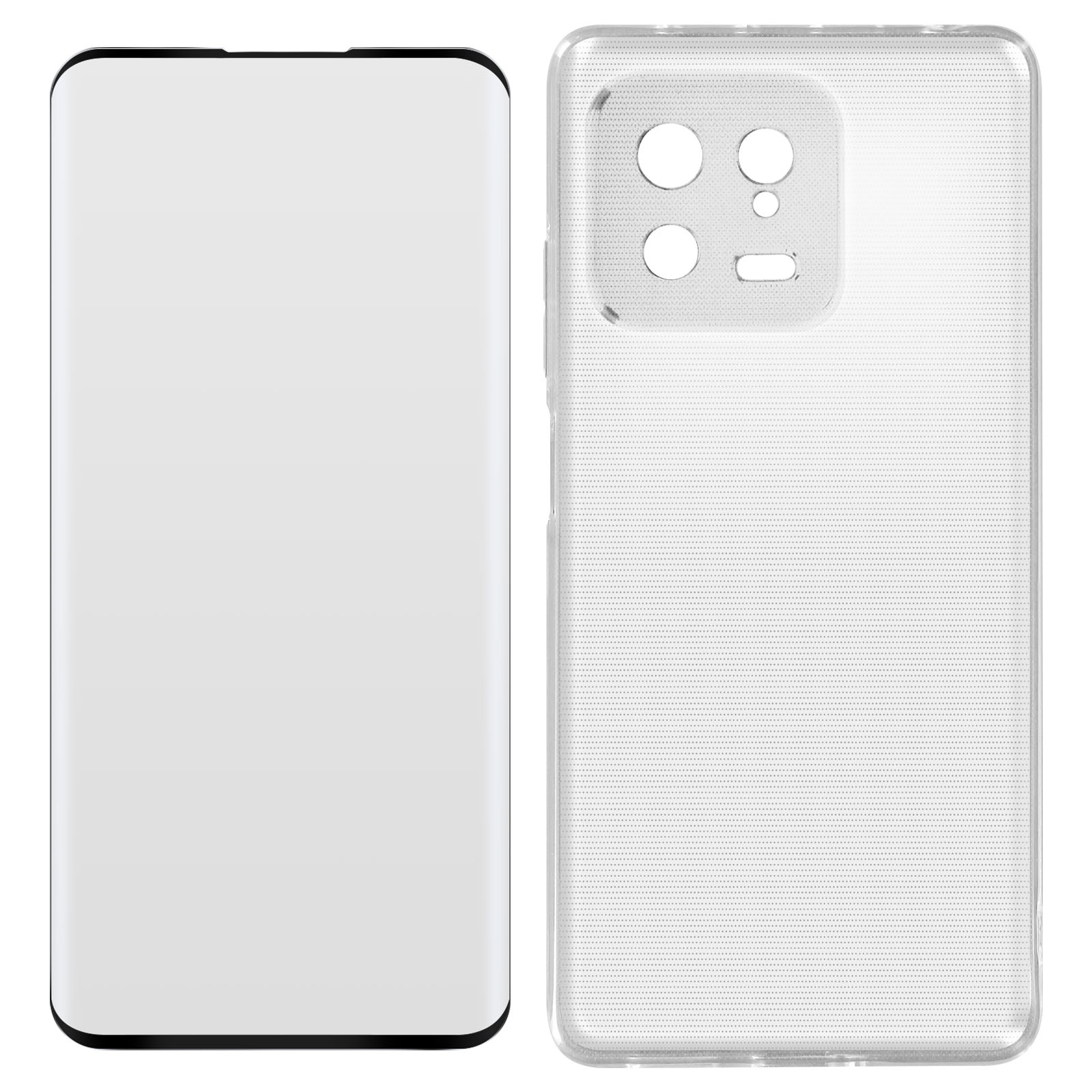 AVIZAR 360 Hülle Xiaomi Series, Backcover, Folie Xiaomi, und Schwarz Schutz, 13