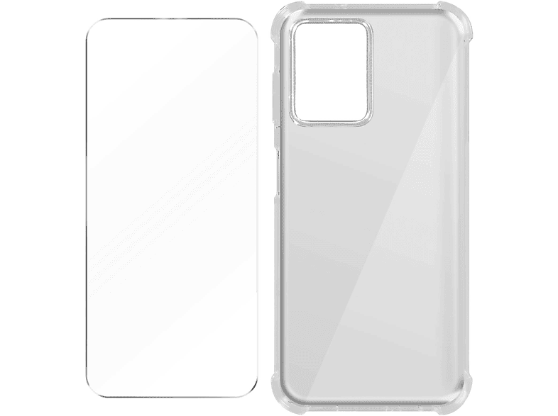 AVIZAR Premium Schutz-Set: Hülle + Folie Series, Backcover, Xiaomi, Redmi Note 12 5G, Transparent