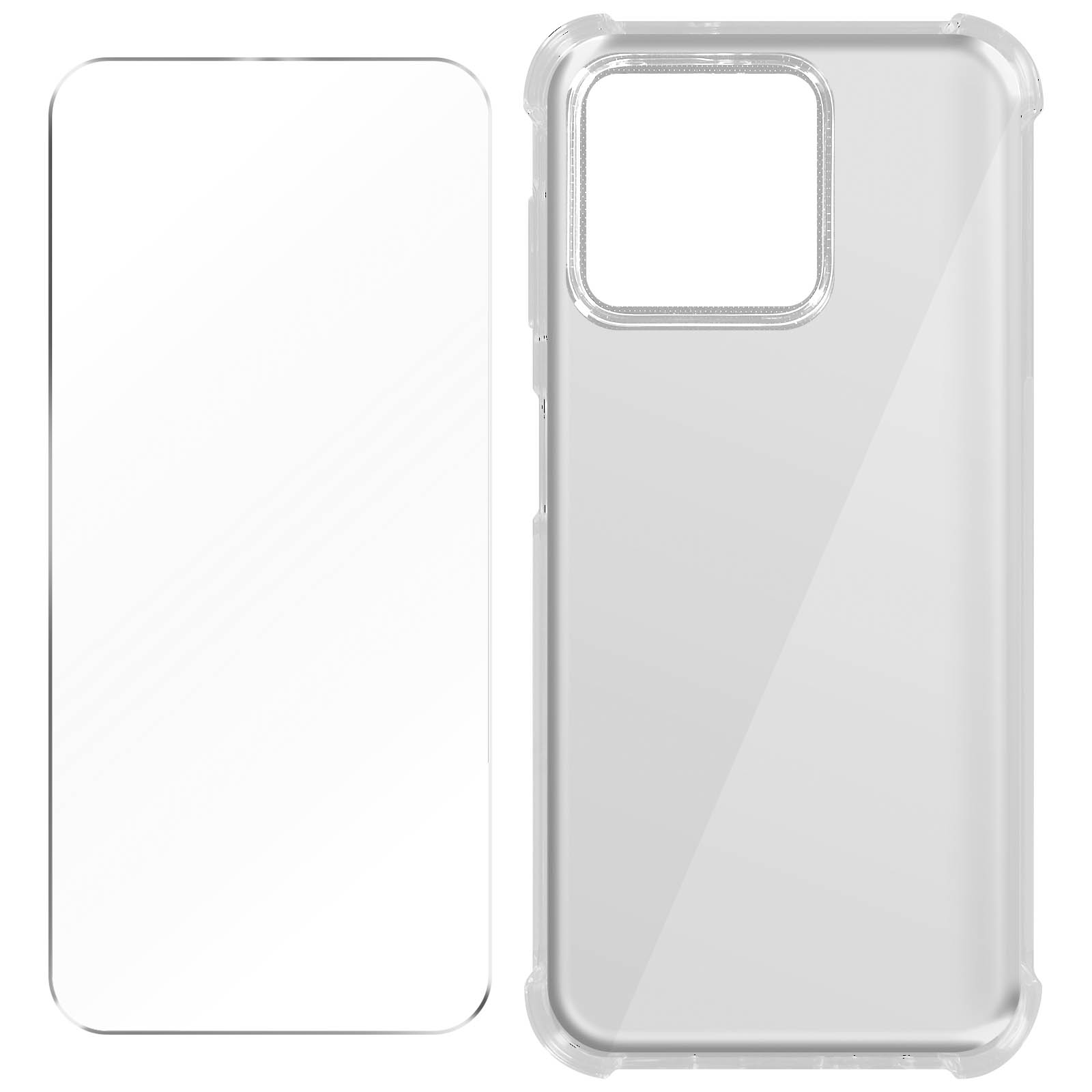 AVIZAR Premium Transparent + Series, Xiaomi, Xiaomi Schutz-Set: Folie Hülle Backcover, 13,