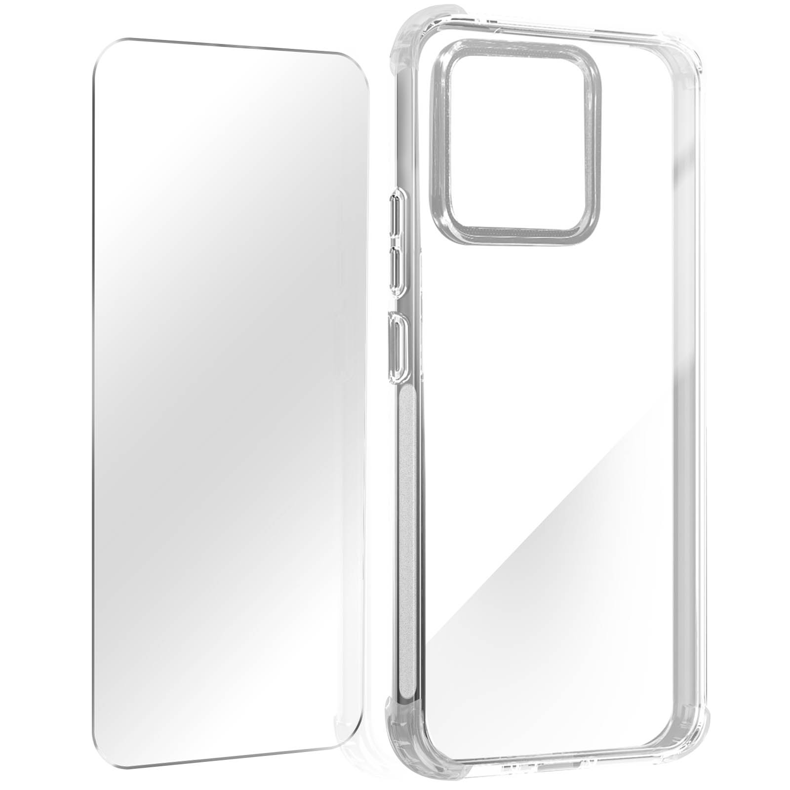 AVIZAR Premium Transparent + Series, Xiaomi, Xiaomi Schutz-Set: Folie Hülle Backcover, 13,