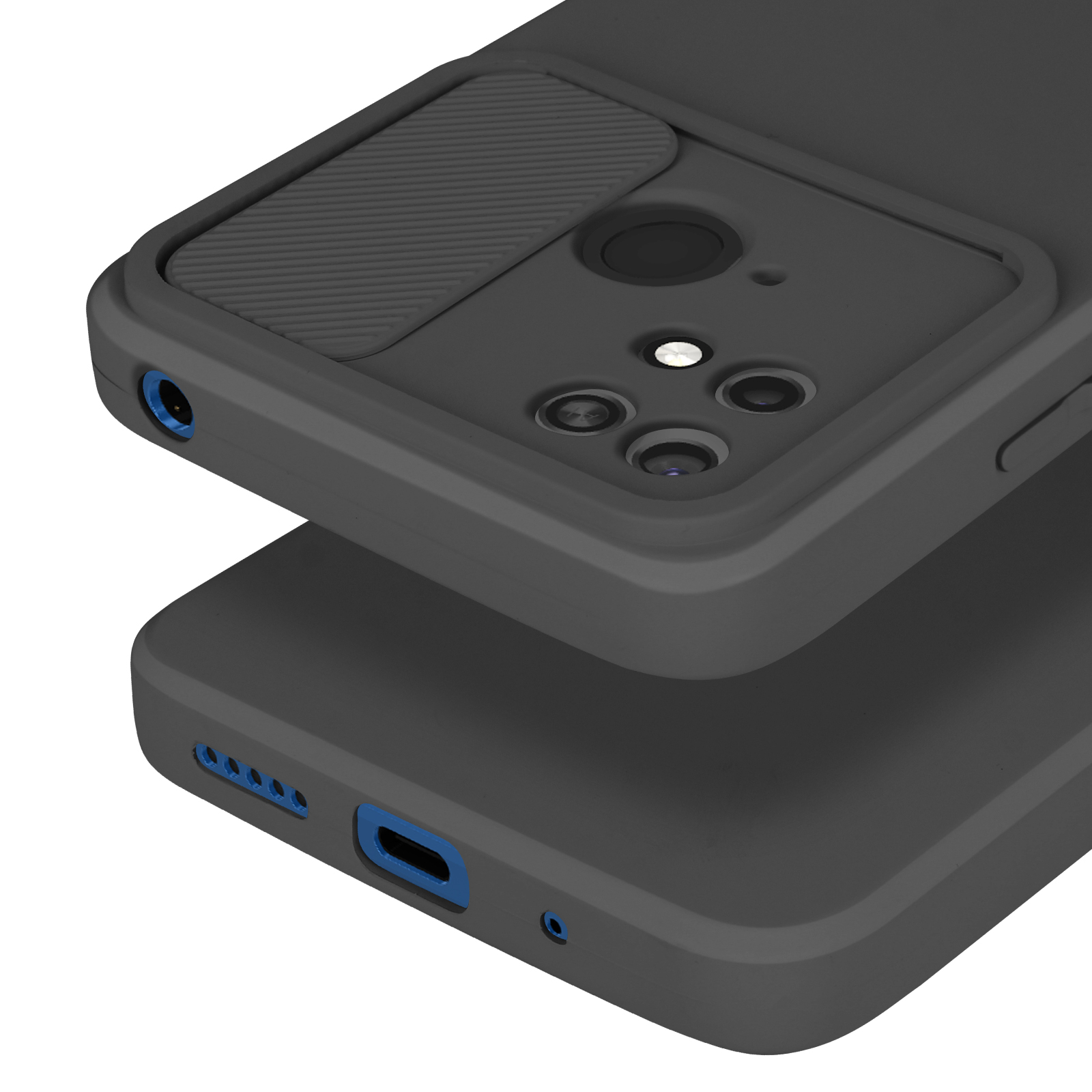 AVIZAR Handyhülle mit Kameraschutz 10C, Series, Xiaomi, Backcover, Schwarz Redmi