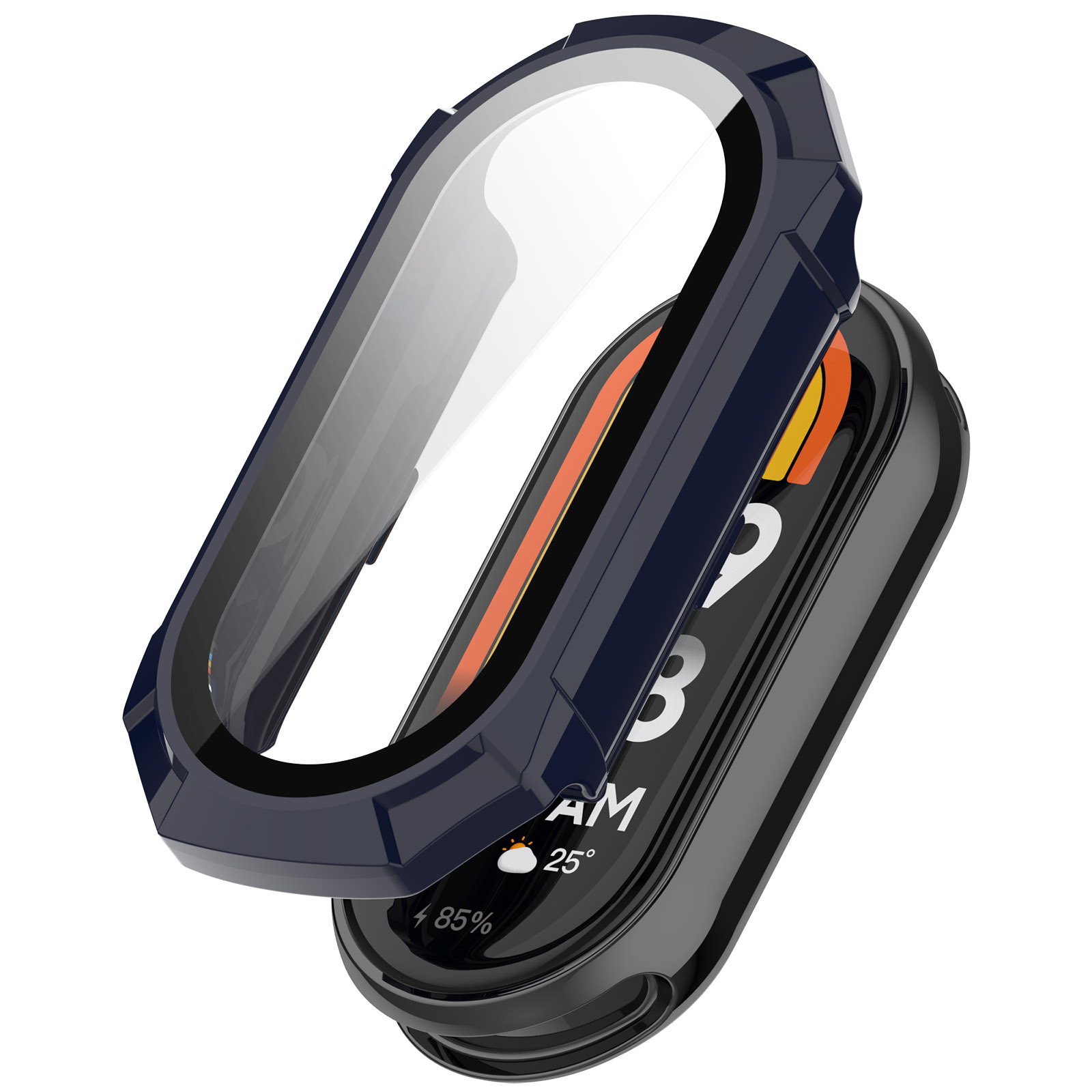 INF Smartwatch-Hülle Displayschutzfolie Xiaomi Band Uhrengehäuse(für mit Mi 8)
