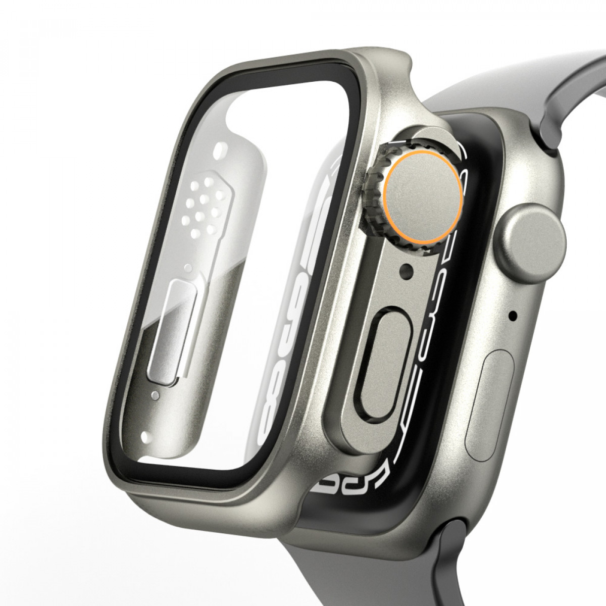 8 Uhrengehäuse 8/7 INF Apple Apple / Watch 7) für Uhrengehäuse(für mit Displayschutzfolie die Watch Ultra