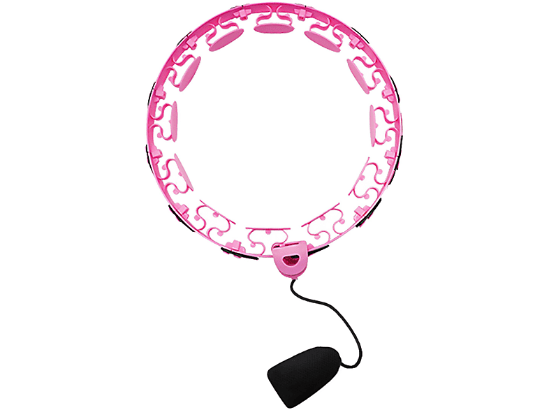 LEIGO Hula-Hoop-Reifen, Hula Innenring rosa Hoop, mit Gewichtstasche, abnehmbar Smart 27cm Hula-Hoop-Reifen