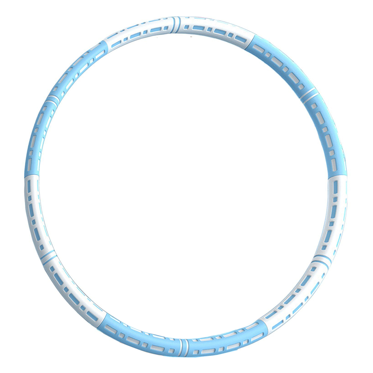 LEIGO Hula-Hoop-Reifen, für Blau-weiß Hula-Hoop-Reifen, Schnitte Abnehmbar, 6 Fitnessreifen, jeden Hula Hoop anspruch