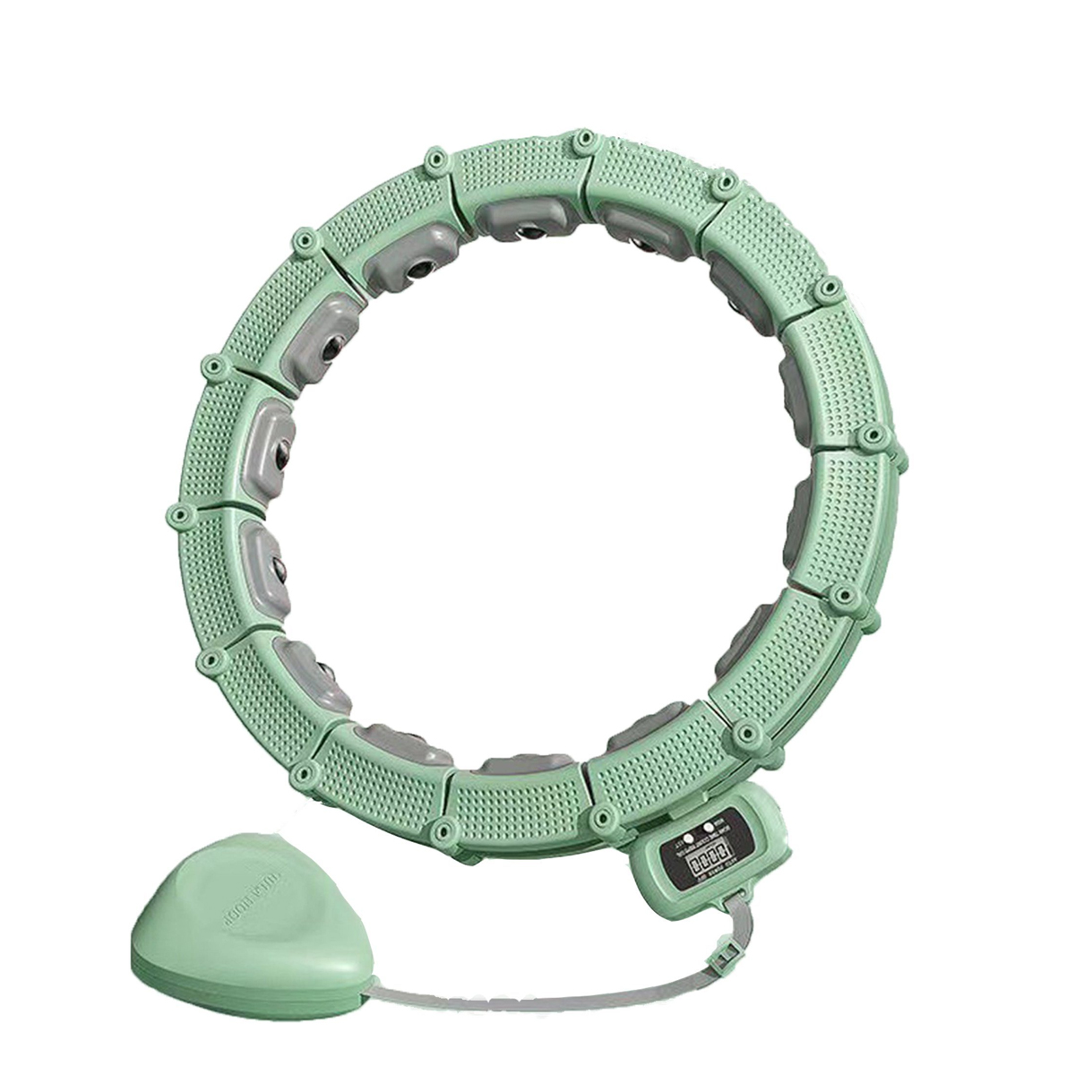 mit einem Hula 21 LEIGO grün Avocado Hula-Hoop-Reifen Abschnitt Smart Hula-Hoop-Reifen, Hüftgürtel Hoop,zählbare,einstellbar,360°Massage,