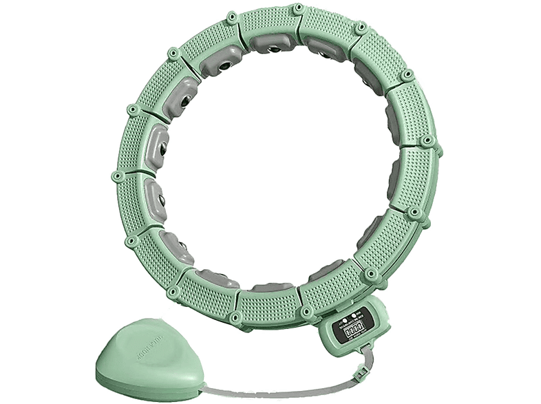 LEIGO Hula-Hoop-Reifen Hula grün Avocado Hula-Hoop-Reifen, Smart einem mit Abschnitt Hüftgürtel 21 Hoop,zählbare,einstellbar,360°Massage