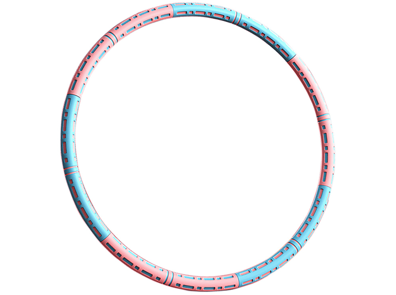 Hula-Hoop-Reifen,Fitness-Reifen,Hula Hula-Hoop-Reifen, Schnitte jeden Hoop 6 für Blau-Pink LEIGO anspruch,Abnehmbar,