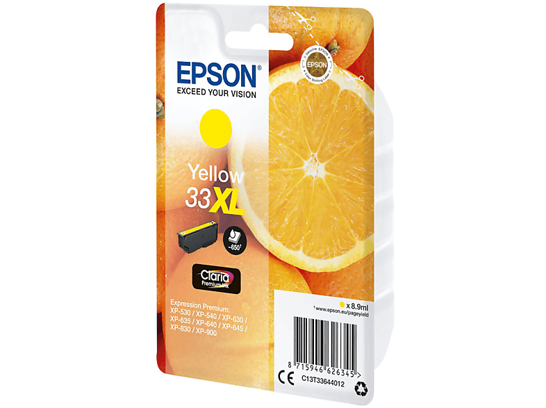 EPSON 33XL Tinte yellow (C13T33644012)