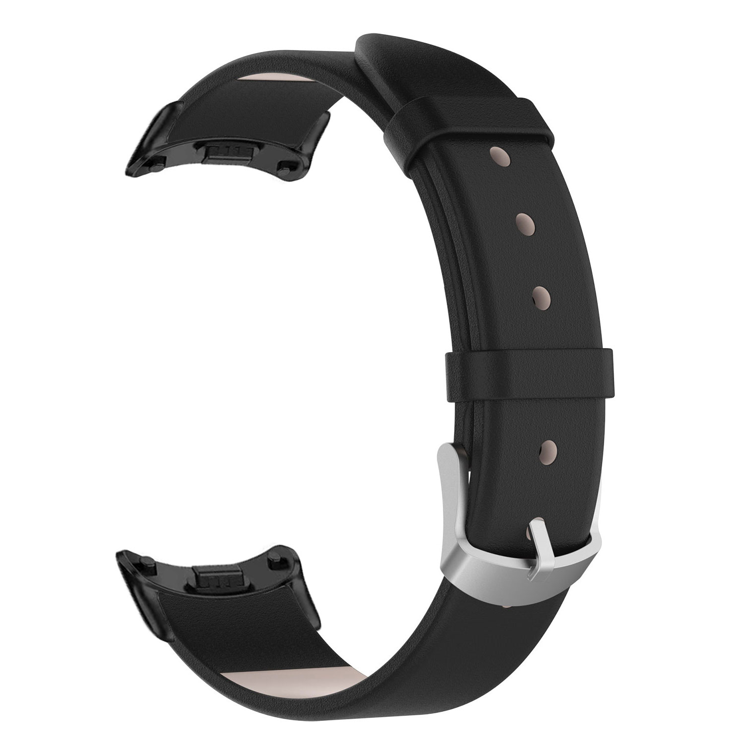 Ersatzarmband, INF Mi Xiaomi, Schwarz Uhrenarmband 8, Leder, aus echtem Band