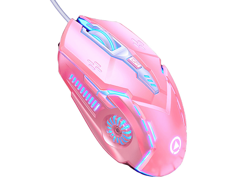 rosa DIIDA Gaming-Maus,6-Tasten,Sound-Maus,mechanische Maus Maus,kabelgebundene Maus,