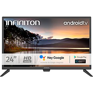 Televisión - INFINITON, HD-ready, Smart TV, DVB-T2 (H.265), Negro