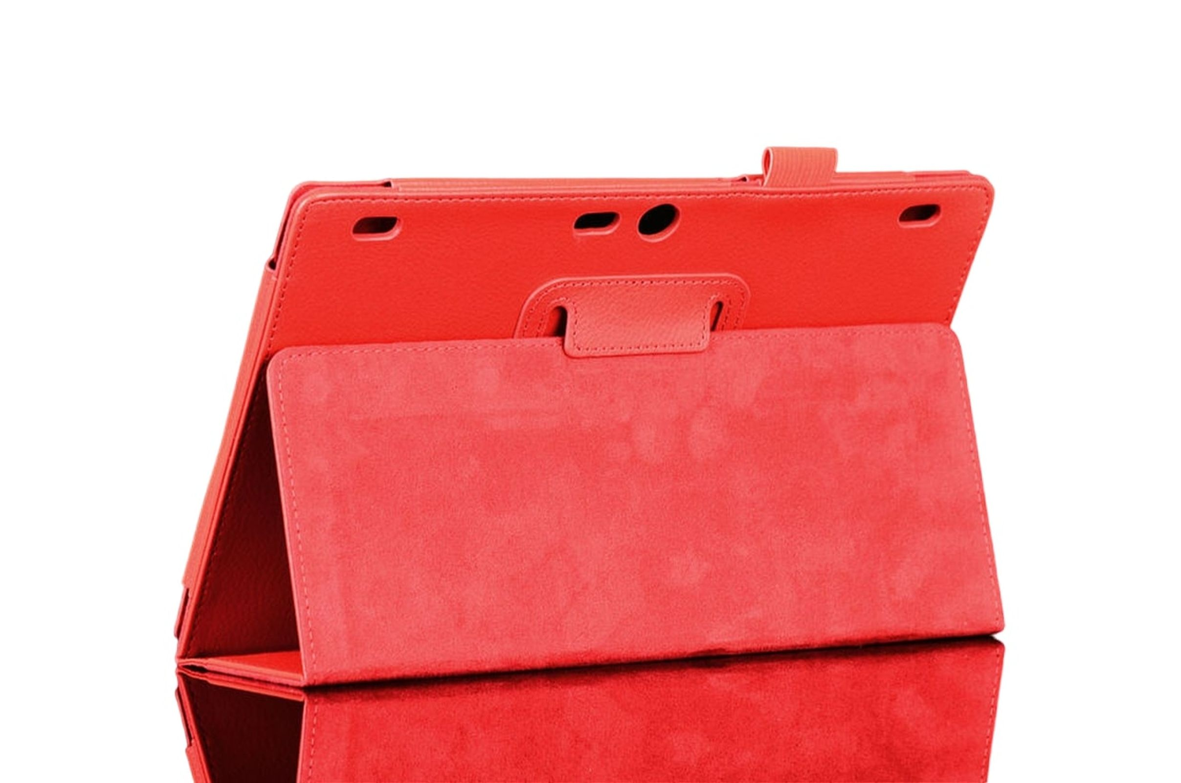 LOBWERK Schutzhülle Bookcover Rot PLUS Kunstleder, 3 10.1 Lenovo Tab TB3-X70 (F/L) A10-70F für Zoll 10 Hülle
