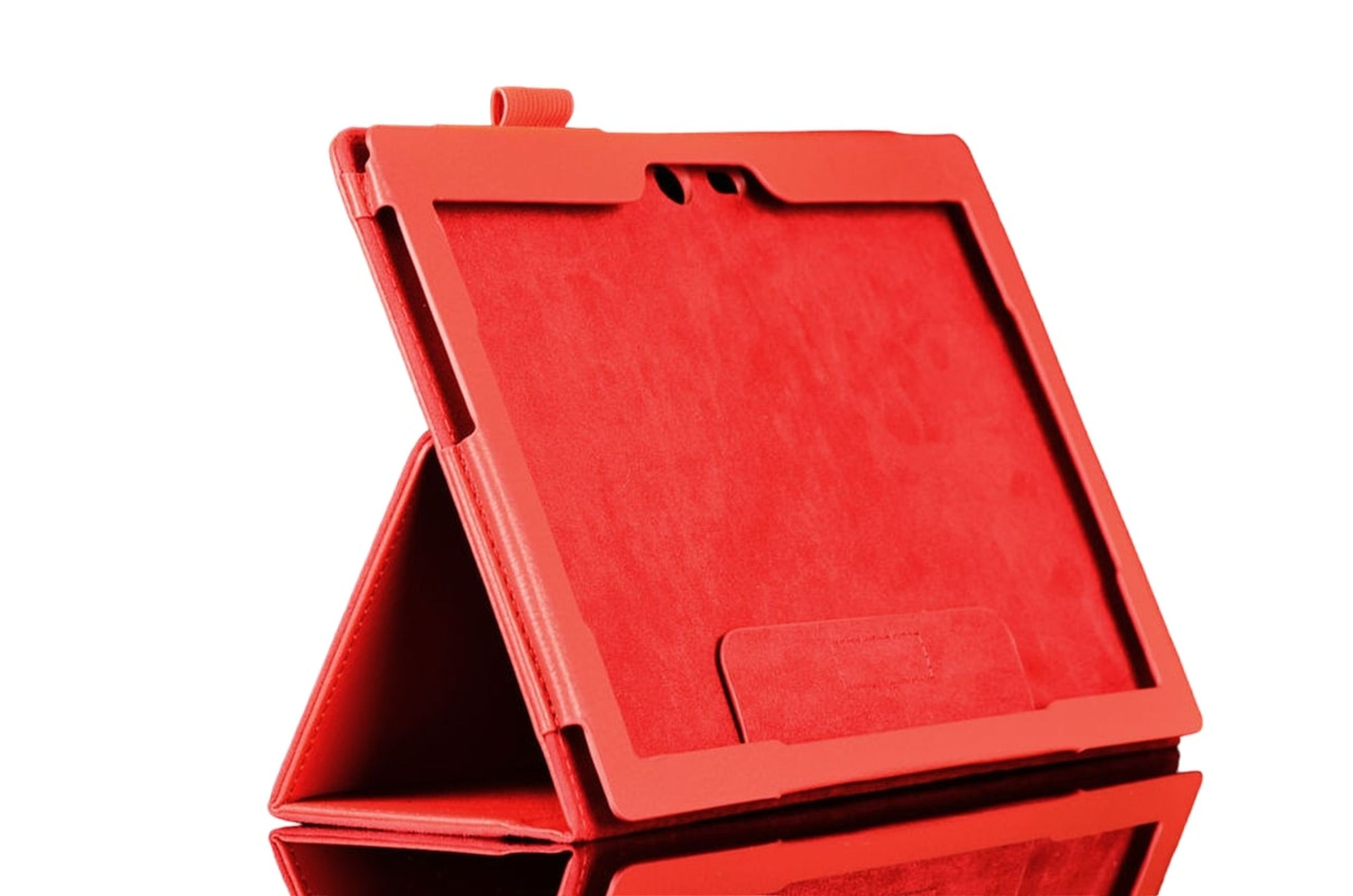 Tab 10 Rot für Zoll Bookcover Kunstleder, 10.1 A10-70F TB3-X70 LOBWERK PLUS Hülle Schutzhülle (F/L) Lenovo 3