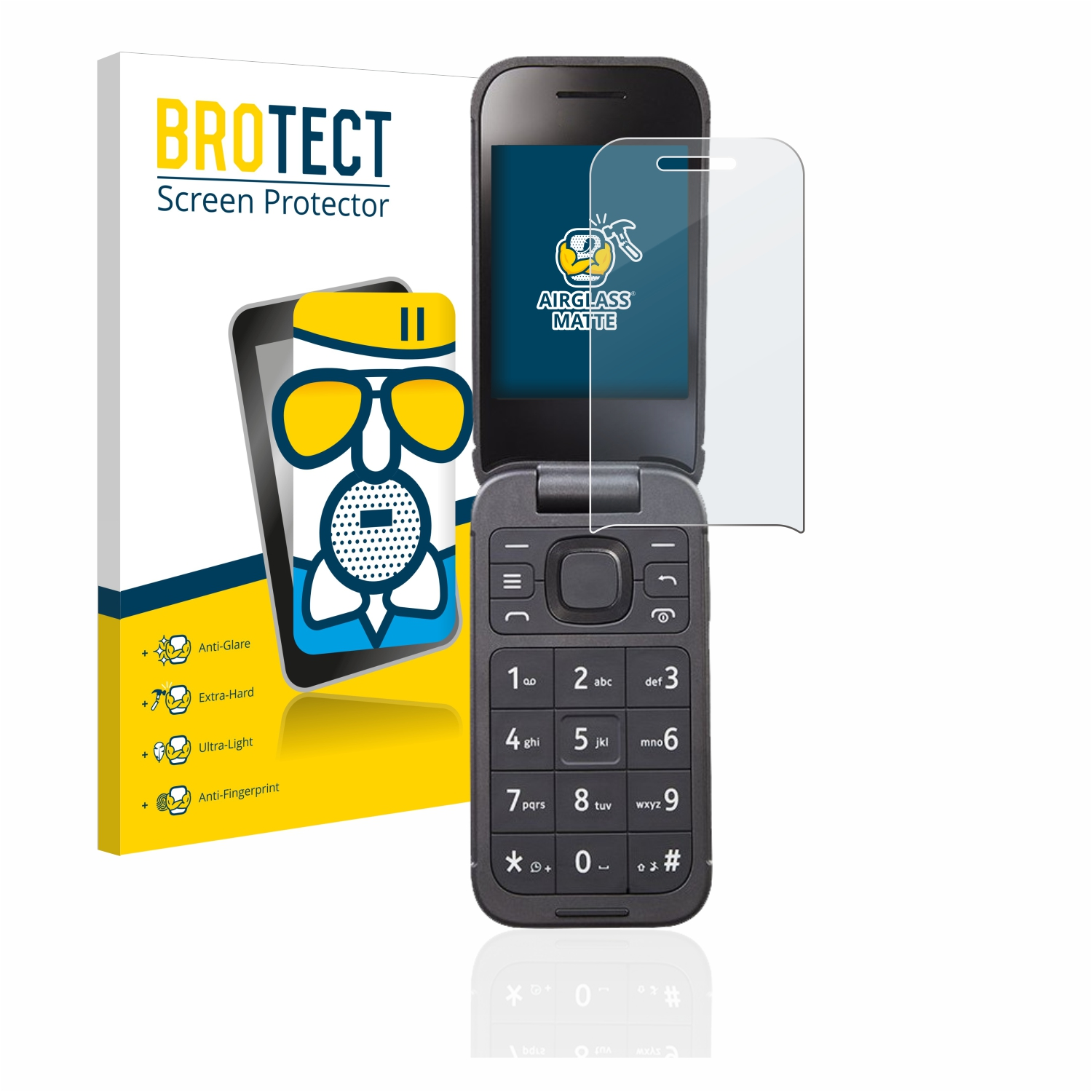 Schutzfolie(für Nokia Flip) 2760 matte Airglass BROTECT
