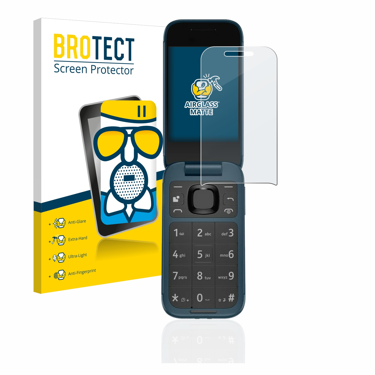 Nokia Airglass Schutzfolie(für Flip) 2660 BROTECT matte