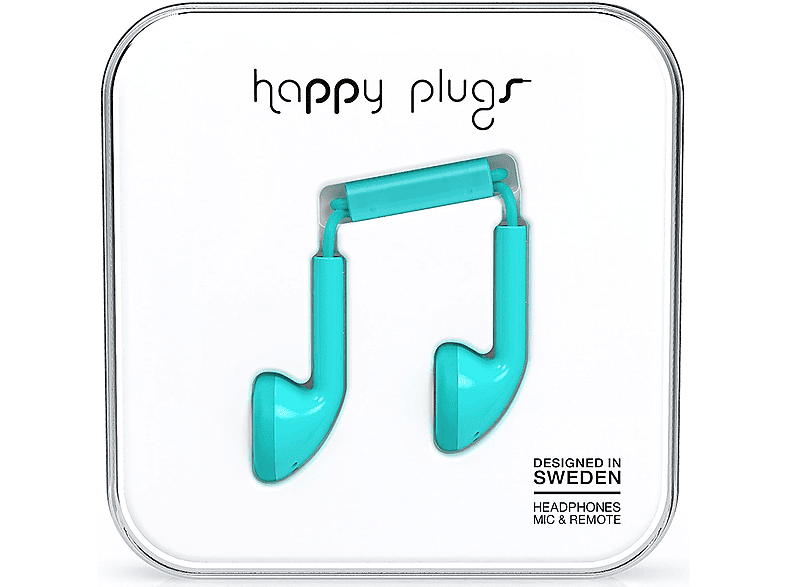 HAPPY PLUGS Deluxe Edition, Kopfhörer Türkis In-ear